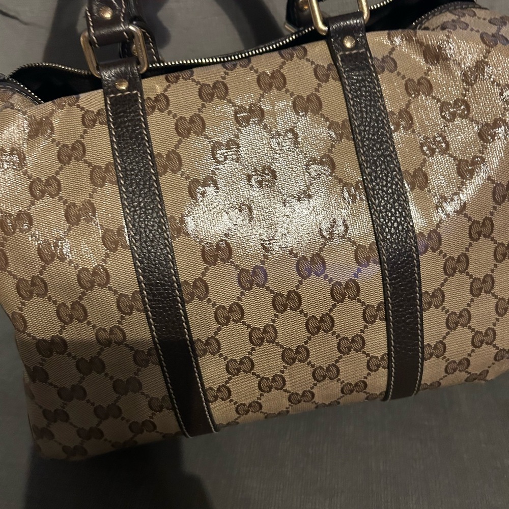 Gucci Beige and Brown Signature Tote - Picture 5 of 10